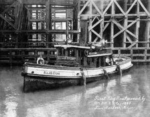 Ella G Stone at Ore Dock in Two Harbors, MN courtesy C. Patrick Labadie Collections, Duluth, MN