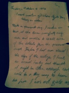 first page tom sexton last entry