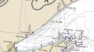 two harbors area nautical map courtesy noaa.gov