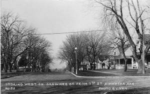 looking west on shawnee from seventh courtesy of hiawathapics.com