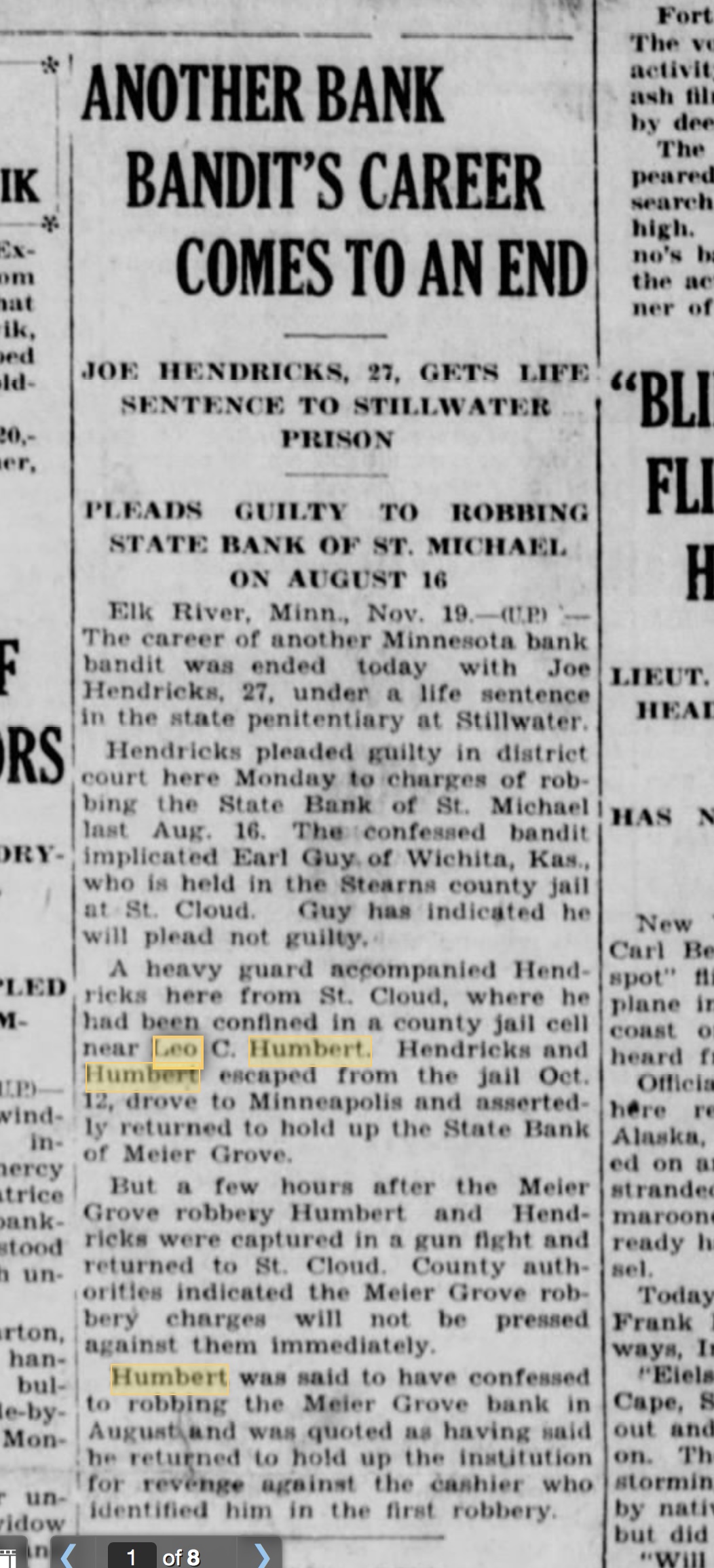 brainers daily dispatch 19 nov 1929