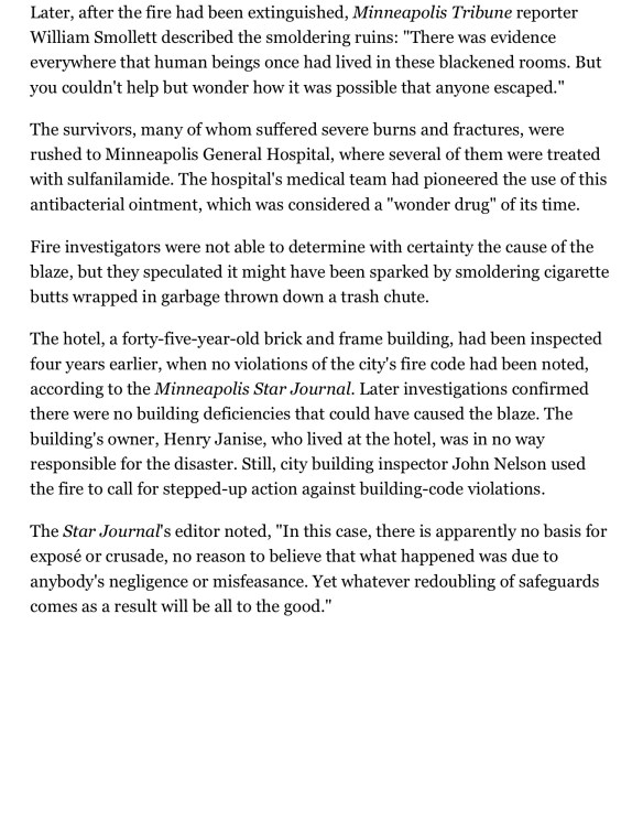 Marlborough Apartment Hotel Fire, January 3, 1940 | MNopedia - 2