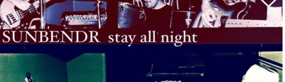 4 vintage tinted photos of a band playing at a live event