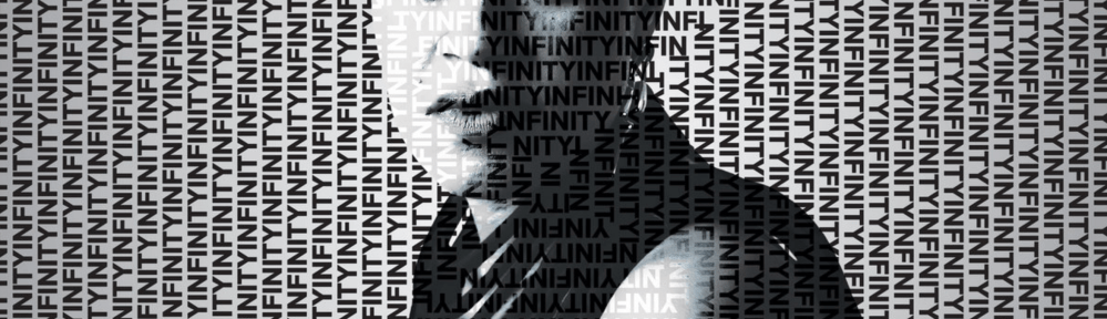 A black and white image of a woman looking at the viewer