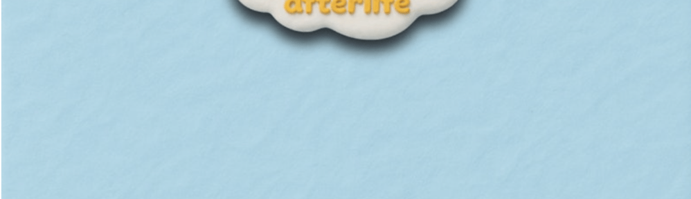 A graphic of a cloud above and a pair of angel wings below set against a light blue background.