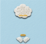 A graphic of a cloud above and a pair of angel wings below set against a light blue background.