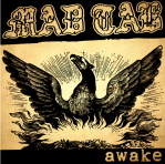 A drawing of an eagle falling into (or rising out of) a flaming nest